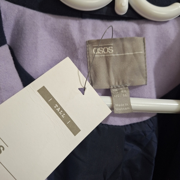 NWT Asos Colour Block Coat - Picture 5 of 11